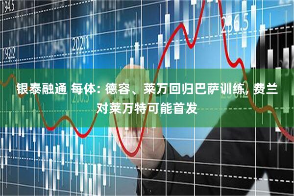 银泰融通 每体: 德容、莱万回归巴萨训练, 费兰对莱万特可能首发